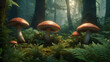 red mushroom in the forest, mushroom in the forest, mushrooms in the forest