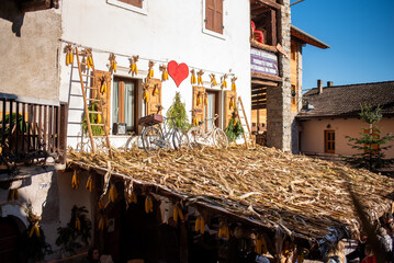 Wall Mural - Borgo di Rango, trento, Trentino, Itala, montagna , natale, mercatini,