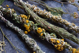 Fototapeta  - Slavic natural herbal incense wands