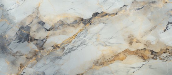 Wall Mural - A closeup photo showcasing the intricate marble texture on a smooth countertop, resembling a mixture of bedrock and liquid waves in stunning art form