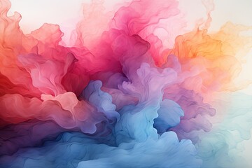 Fototapete - Watercolor backgrounds for artistic and creative content, Generative AI.