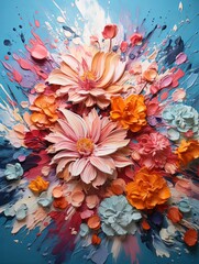 Fototapete - Watercolor backgrounds for artistic and creative content, Generative AI.