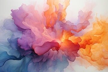 Fototapete - Watercolor backgrounds for artistic and creative content, Generative AI.