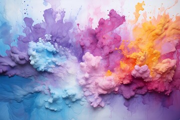 Fototapete - Watercolor backgrounds for artistic and creative content, Generative AI.
