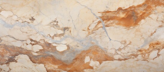 Wall Mural - A closeup of a textured surface resembling brown and white marble, showcasing a mix of earthy tones like brown, beige, and wood, resembling a piece of abstract art
