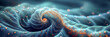 spiral underwater, abstract background