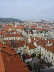 Canvas Print - Vue panoramique depuis les hauteurs de Prague