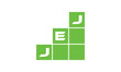 JEJ initial letter financial logo design vector template. economics, growth, meter, range, profit, loan, graph, finance, benefits, economic, increase, arrow up, grade, grew up, topper, company, scale