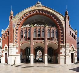 Wall Mural - VALENCIA, SPAIN - FEBRUARY 17, 2022: The Mercado de Colon - market builiding.