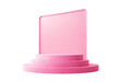 © akk png - 3D design splay Pink pink advertising background Modern banner product rendering pedestal podium stand poduim pink dais pedestal display showcase racked product studio background three-dimensional
