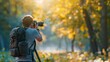 © Ariestia - cameraman taking photo at bright park