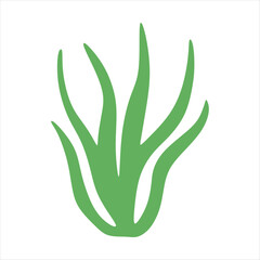 Algae plant abstract vector element