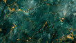 Emerald Elegance: Gold Marble Texture