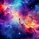 Fototapeta Sport - Galaxy cosmos abstract multicolored background