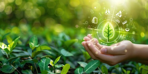 Future environmental conservation and sustainable ESG modernization development by using technology of renewable resources to reduce pollution and carbon emission 