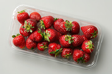 Wall Mural - strawberries in a bowl