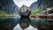 The kjeragbolten norway dramatic landscapes suspended boulder daring adventure