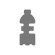 Plastic bottle vector icon. Simple water bottle symbol.
