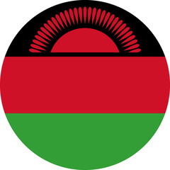 Wall Mural - Malawi Flag Round Icon