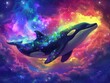 Cosmic Candy Cosmos where Fairy Tale Worlds collide with Killer Whale clouds