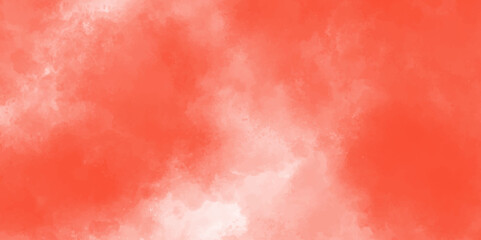 Painted red wall background. Modern abstract red water color background.