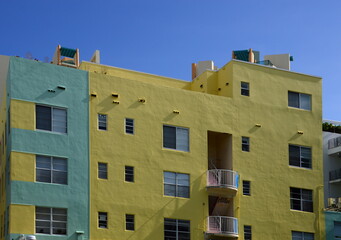 Wall Mural - Historical Art Deco Building in Miami South Beach, Florida