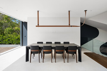 Interior shot of the kitchen of a modern house in Los Angeles