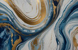 the harmony that created waves of blue and gold, generative ai
