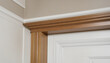 wall and door architrave wooden detail treatment moulding cornice home interior concept,image   colorful background