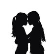 © vectorcyan - Young female lesbian couple hugging and kissing each other. LGBT couple, lesbian couple