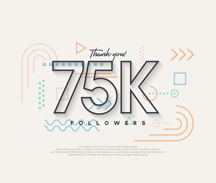 Line design, thank you very much to 75k followers.