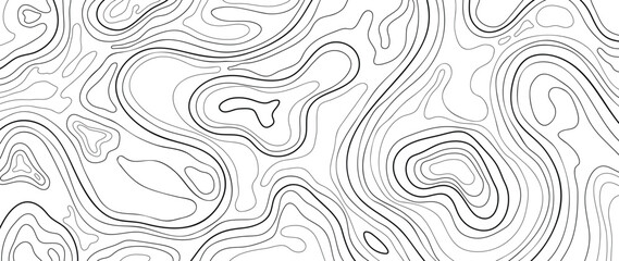 Wall Mural - topographic map pattern background vector. abstract mountain terrain map background with abstract sh