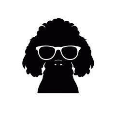 Wall Mural - poodle Silhouette 