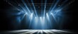 Spotlight on Empty Stage at Concert Venue
