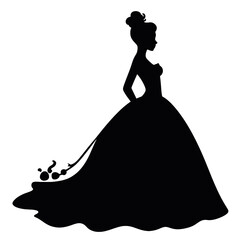 Wall Mural - princess  silhouette