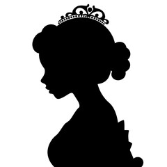 Wall Mural - princess  silhouette