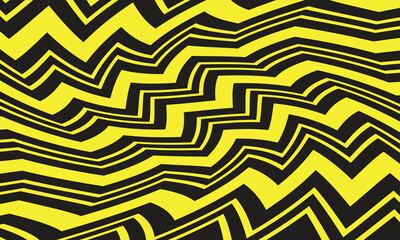 Poster - abstract geometric wave line pattern art vector illustration.