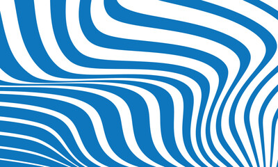 Poster - abstract geometric wave line pattern art vector illustration.