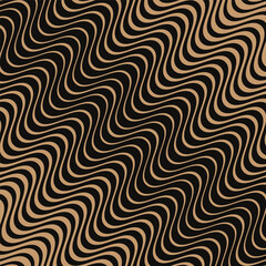 Poster - abstract geometric wave line pattern art vector illustration.