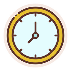 Wall Mural - time clock sticker