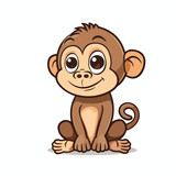 Fototapeta  - Isolated monkey cartoon design cartoon vector 