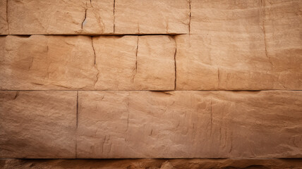 Wall Mural - texture brown stone surface, natural flat stone wall