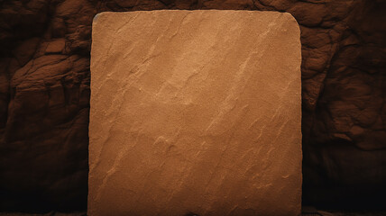 Wall Mural - texture brown stone surface, natural flat stone wall