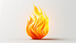 Fire Icon 3d