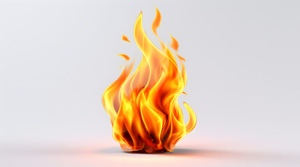 Poster - Fire Icon 3d