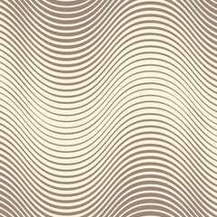 Poster - abstract geometric wave line pattern art vector illustration.