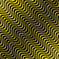 Poster - abstract geometric wave line pattern art vector illustration.