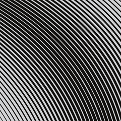 Poster - abstract geometric wave line pattern art vector illustration.