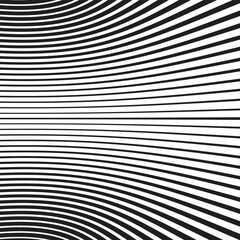 Poster - abstract geometric wave line pattern art vector illustration.