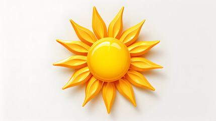 Canvas Print - Sun Icon 3d